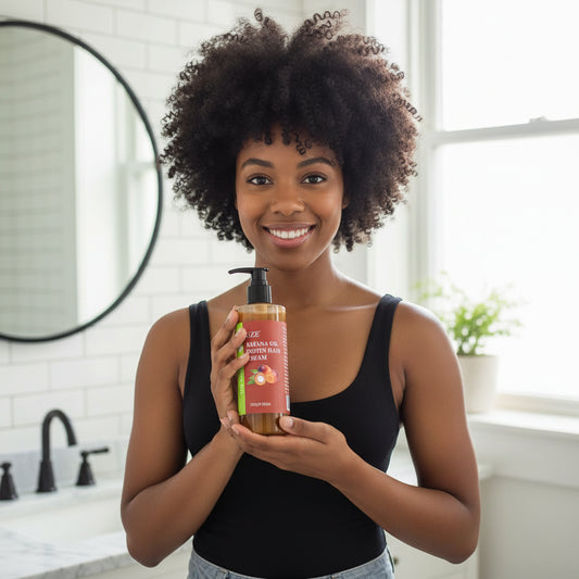 Crème capillaire à l’huile de batana et à la biotine anti-casse, réparatrice des pointes fourchues